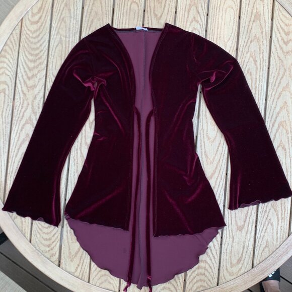 Fairy Flair Velour Long Sleeve Bell Cuff Pixie Robe Sz XS - Picture 15 of 16